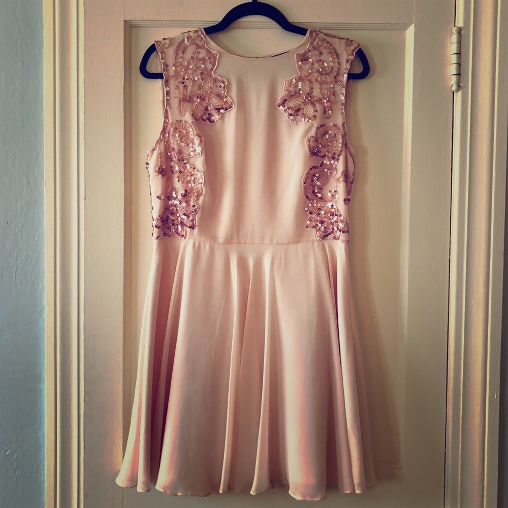 Beautiful Ted Baker London blush dress